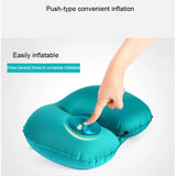 Inflatable U-Shape Travel Cushion Pillow for Car Airplane