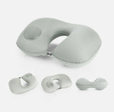 Inflatable U-Shape Travel Cushion Pillow for Car Airplane