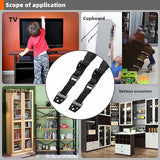 Anti Tip Straps - Safety Wall Anchors for Baby Proofing TV, Dresser, Bookcase