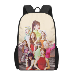 TWICE Children School Bag for Toddler Printing Kid's Backpack Schoolbag