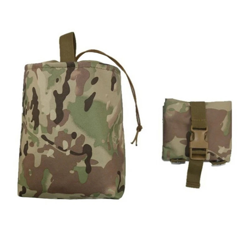 Tactical Folding Dump Drop Magazine Pouch Paintball Military Outdoor Tool