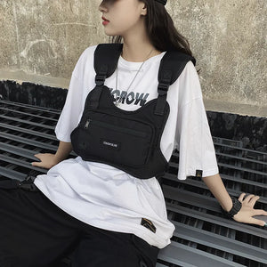 Men Chest Hip Hop Vest Bag Streetwear Adjustable Package