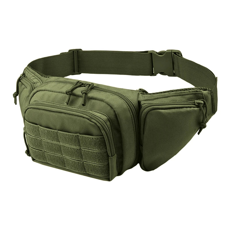 Tactical Waist Pack Hiking Water Bottle Phone Pouch Outdoor Sports Army