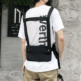 Tactical Vest Streetwear Bag Men Hip Hop Chest Rig Bag Adjustable