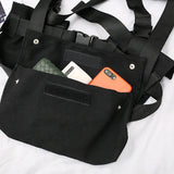 Tactical Vest Streetwear Bag Men Hip Hop Chest Rig Bag Adjustable