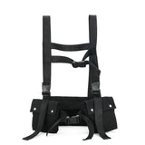 Tactical Vest Streetwear Bag Men Hip Hop Chest Rig Bag Adjustable