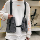 Tactical Vest Streetwear Bag Women Hip Hop Chest Rig Waist Bag HW712