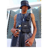 Tactical Vest Waist Bag Chest Rig Waist Pack Adjustable Belt Bags Fanny Pack