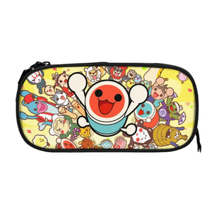Taiko No Tatsujin Pen Box Student School Anime Zipper Pen Bag