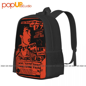 Talking Heads Psycho Killer Poster Backpack