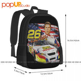 Talladega Nights Ricky Bobby Racing Backpack Large Capacity Gym Art Print