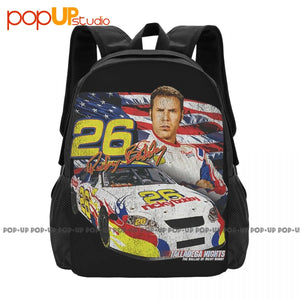 Talladega Nights Ricky Bobby Racing Backpack Large Capacity Gym Art Print