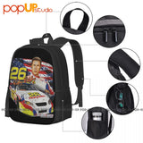 Talladega Nights Ricky Bobby Racing Backpack Large Capacity Gym Art Print