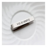 Tangula Tie Clip Stainless Steel Success Men Suit Name Logo Tie Clip