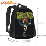 Tank Girl Comic Spades Bomb Feminist Backpack Vintage Shoe Bag
