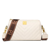 Tanned Cow Cowhide Leather Women Crossbody Bag