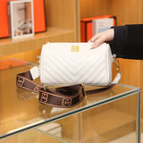 Tanned Cow Cowhide Leather Women Crossbody Bag