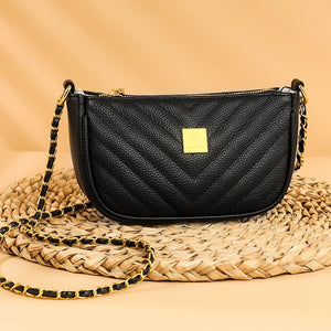 Cowhide Leather Women Crossbody Bag and Office Worker Lad