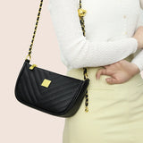 Cowhide Leather Women Crossbody Bag and Office Worker Lad