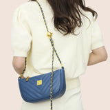 Cowhide Leather Women Crossbody Bag and Office Worker Lad