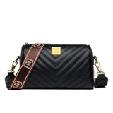 Tanned Cow Cowhide Leather Women Crossbody Bag