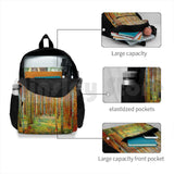 Gustav Klimt Landscape Painting Print Outdoor Hiking Backpack