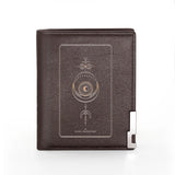 Tarot Astrology High Priestess Leather Wallet Men Women Billfold