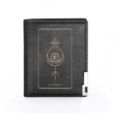 Tarot Astrology High Priestess Leather Wallet Men Women Billfold
