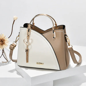 Tassel Bucket Crossbody Bags Leather Handbags for Women