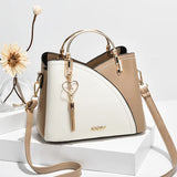 Tassel Bucket Crossbody Bags Leather Handbags Women Large Capacity