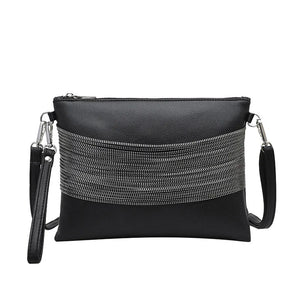 Tassel Chain Handbag Soft Leather Crossbody Bag for Women