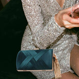 Tassel Ladies Clutch Bag Shoulder Handbags for Party Wedding