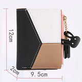 Tassel Ladies Short Wallet Zipper Clutch Bag Slim Small Wallet