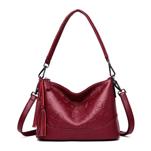 Tassel Handbag High Leather Crossbody Bags for Women