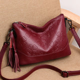 Tassel Handbag High Leather Crossbody Bags for Women