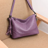 Tassel Handbag High Leather Crossbody Bags for Women