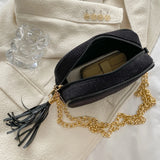 Tassel Ladies Handlbags Chain Female Commute Bag Casual Crossbody Bag