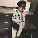 Tassel Mini Messenger Bags Kids Girls Handbags Coin Purse