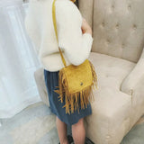 Tassel Mini Messenger Bags Kids Girls Handbags Coin Purse