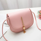 Tassel Crossbody Bag, Small Flap Messenger Bag