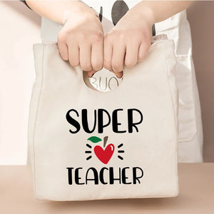 Love Rainbow Printed Cooler Lunch Bags Women Handbags Thermal Insulated Br