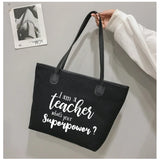 Teacher Definition Tote Bag Shoulder Purse Book Bag