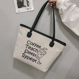 Teacher Definition Tote Bag Shoulder Purse Book Bag