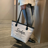 Teacher Definition Tote Bag Shoulder Purse Book Bag