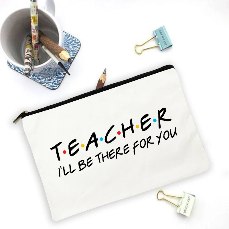 Teacher Large Capacity Pencil Case School Supplies Storage Bag Travel Wash Pouch