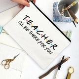 Teacher Pencil Case Large Capacity Wash Pouch Supplies Storage Bag