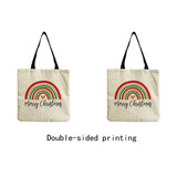 Teacher's Printed Tote Bag High Capacity Eco Friendly Women Shoulder Bag