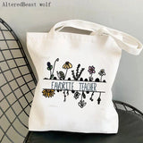 English Teacher Printed Bag Shopping Canvas Shopper Bag Tote Shoulder Lady Bag