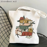 English Teacher Printed Bag Shopping Canvas Shopper Bag Tote Shoulder Lady Bag