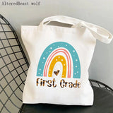 English Teacher Printed Bag Shopping Canvas Shopper Bag Tote Shoulder Lady Bag